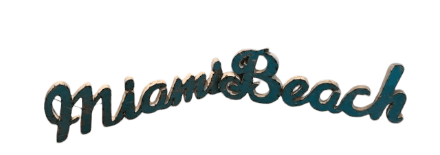 Vintage Original Tin Sign Miami Beach Hotel Art SH265-12 - Thumbnail 3