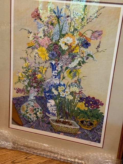 John Powell "Thoughts of Spring" Original Serigraph AP Signed Numbered Art SH265-17 - Thumbnail 4