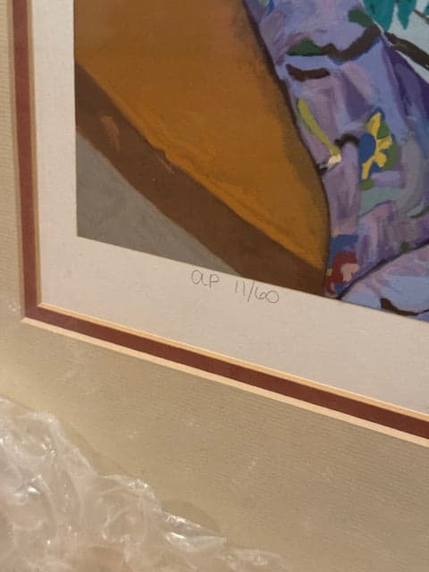 John Powell "Thoughts of Spring" Original Serigraph AP Signed Numbered Art SH265-17 - Thumbnail 6