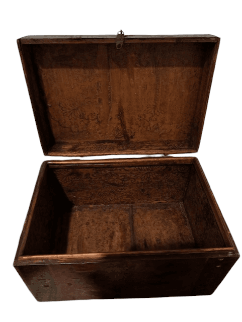 Pair 1800s Rare Antique Chinese Hand Painted Wedding Boxes SH265-26 - Thumbnail 4