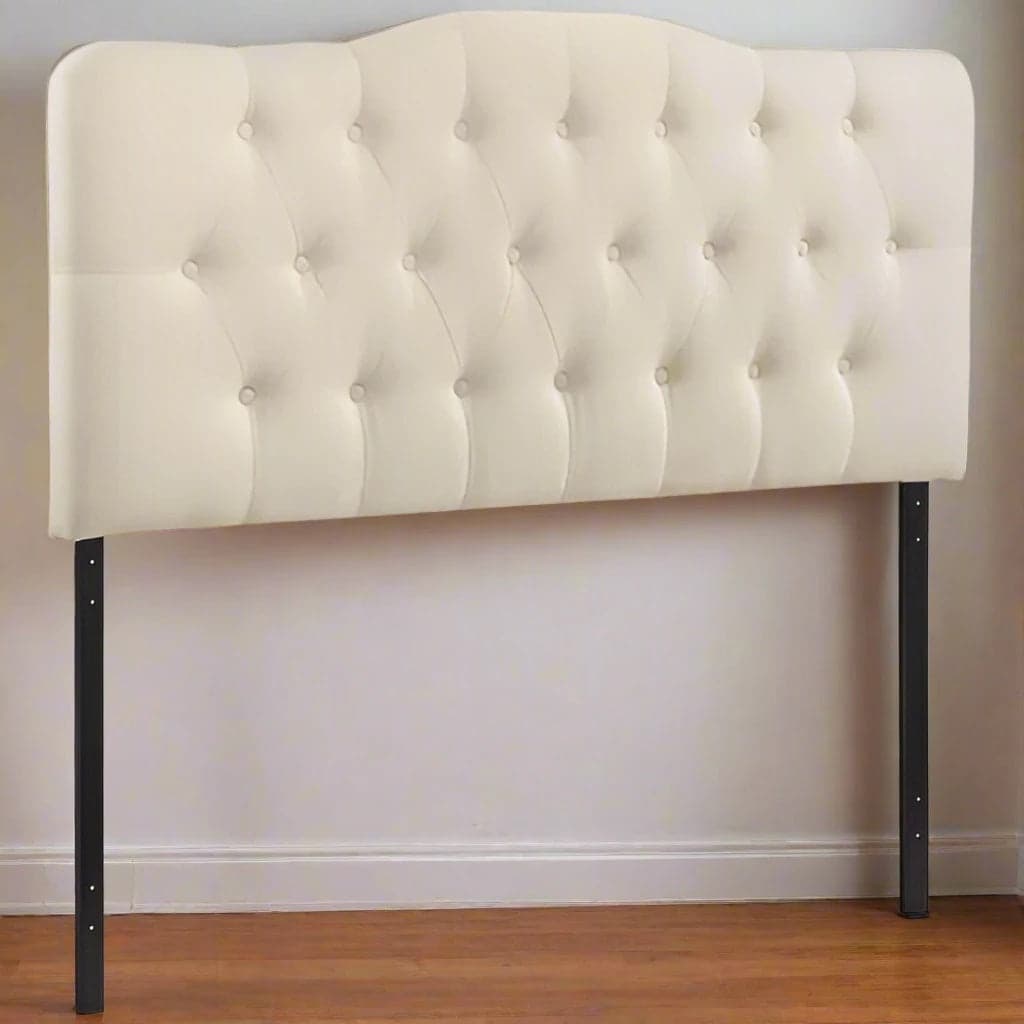 Modway Ivory Annabel King Upholstered Polyester Fabric Headboard Bed FFE258-129 - Image 1