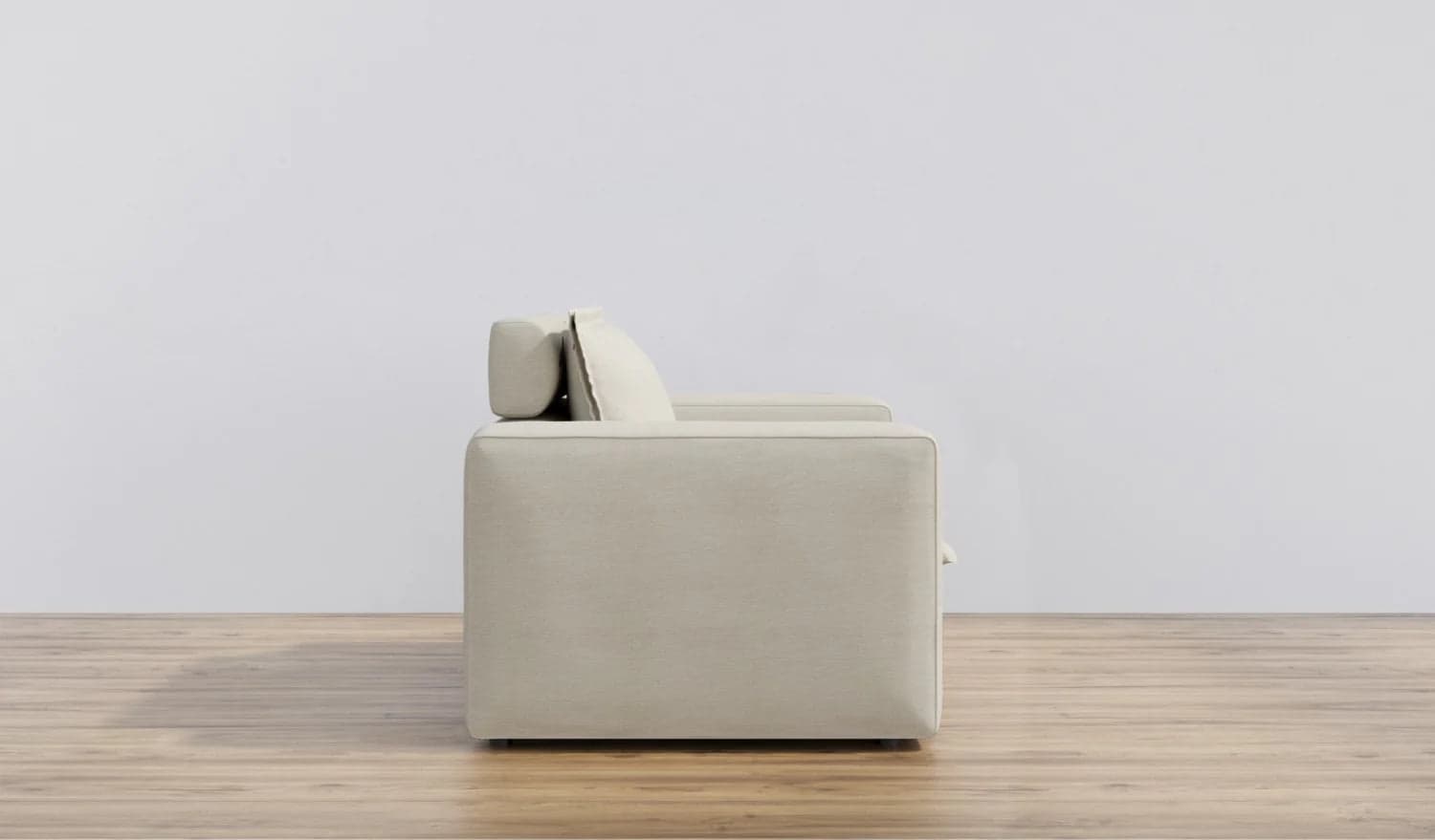 Homebody Ivory Linen Coconut Shell Recliner Chair FFE258-324 - Thumbnail 3