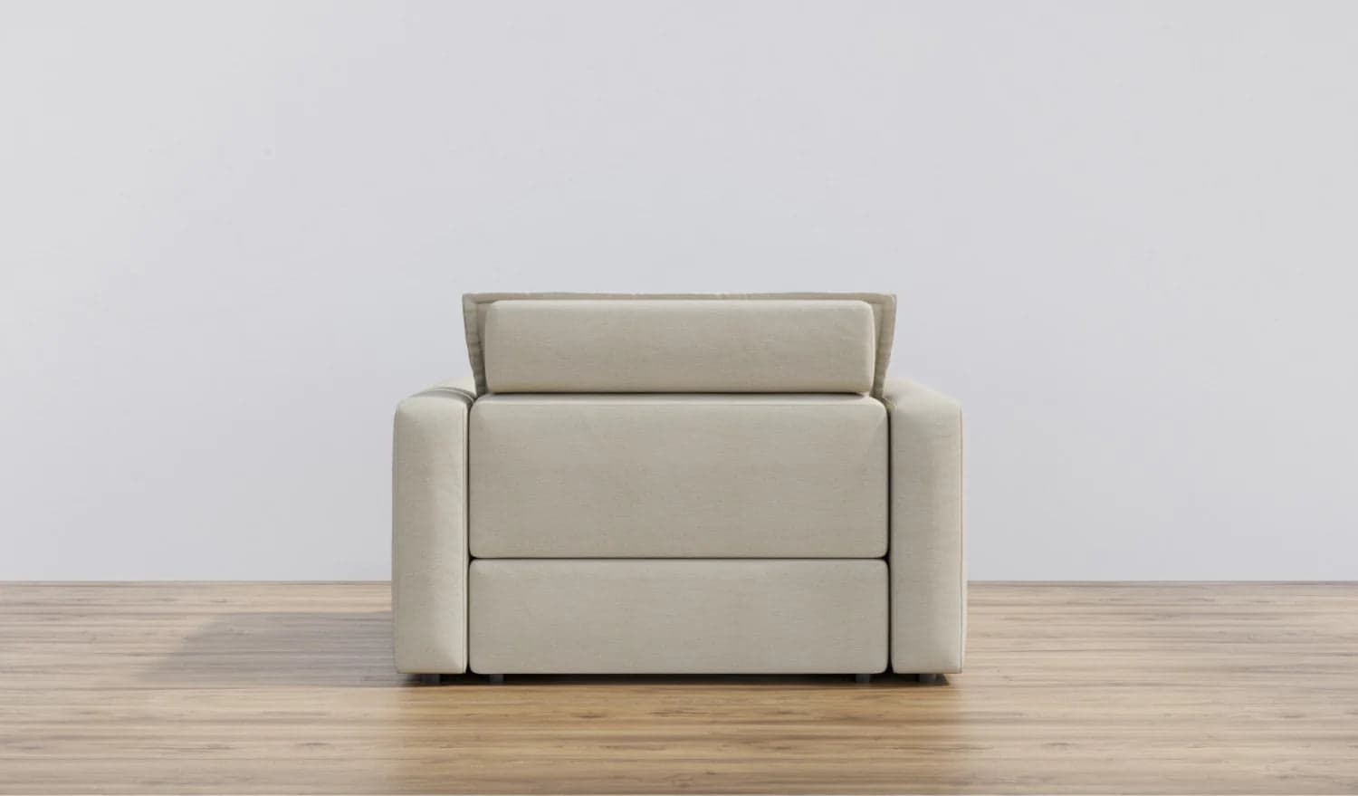 Homebody Ivory Linen Coconut Shell Recliner Chair FFE258-324 - Thumbnail 2