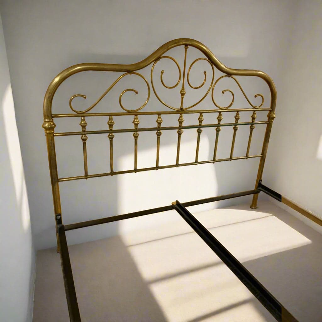 Queen Brass Heavy Duty Bronze Bed GBH-1 - Thumbnail 2