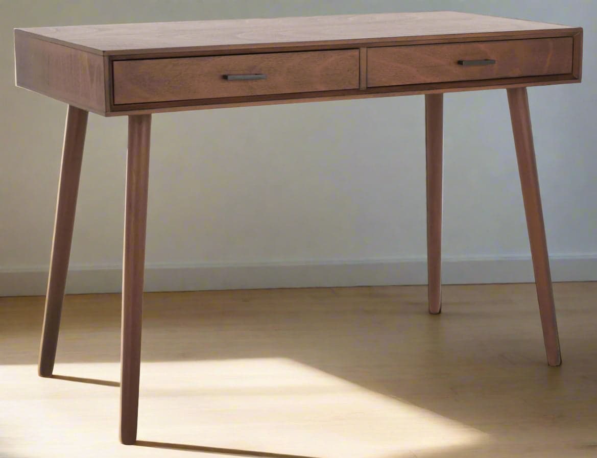 Safavieh O'Dwyer 2 Drawer Tapered Legged Brown Desk FFE258-513 - Image 1