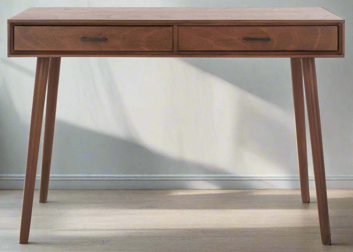 Safavieh O'Dwyer 2 Drawer Tapered Legged Brown Desk FFE258-513 - Thumbnail 3