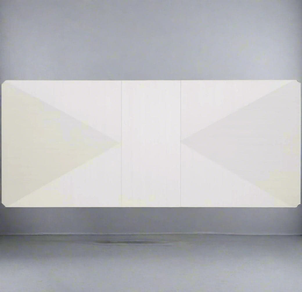 Bernhardt Lucille Modern Classic White Grey Wood Extendable Dining Table MB1-30 - Thumbnail 2