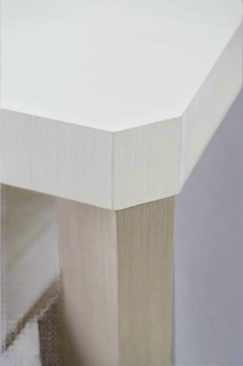 Bernhardt Lucille Modern Classic White Grey Wood Extendable Dining Table MB1-30 - Thumbnail 3