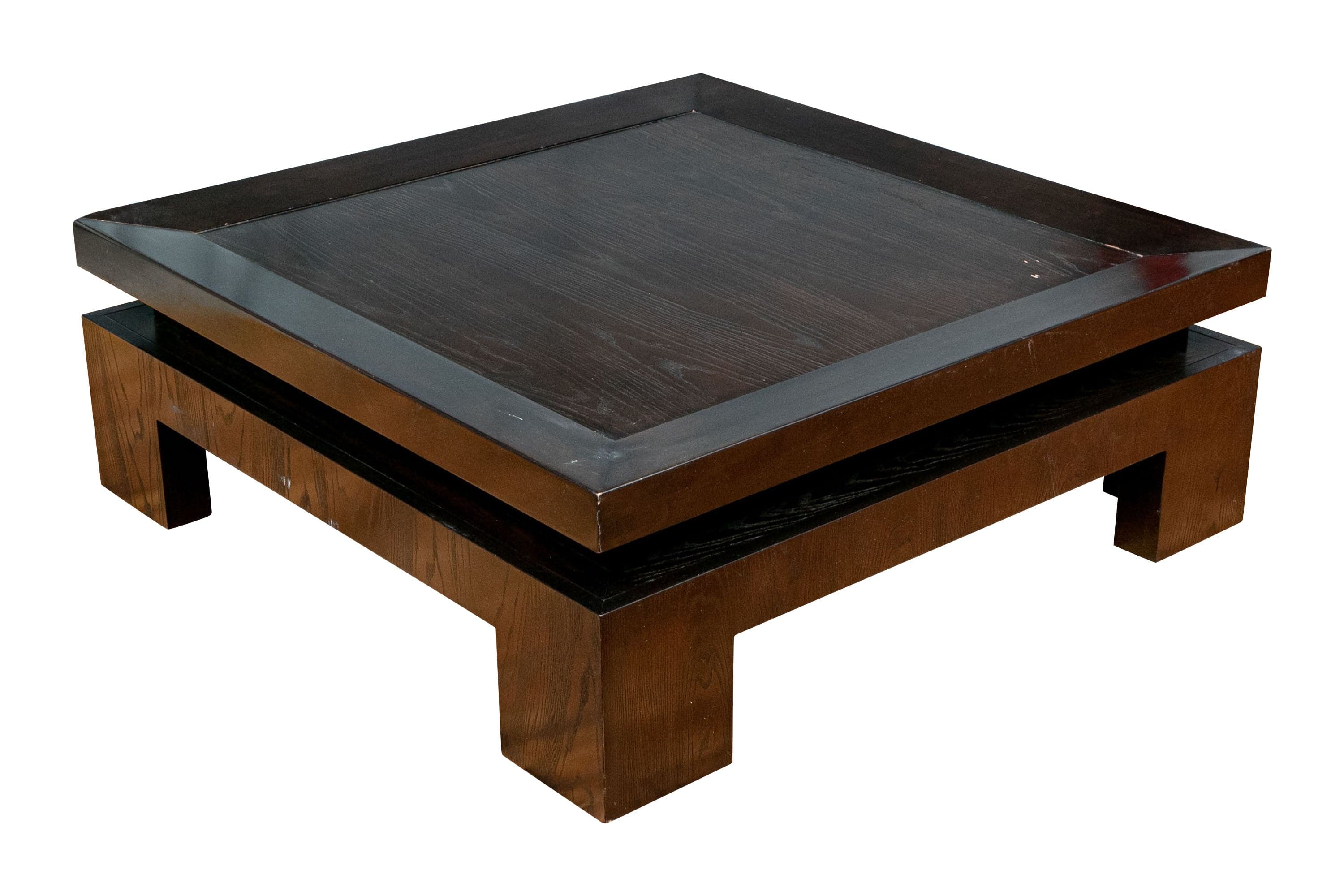 Bernhardt Mercer Square Wood Tiered Cocktail Coffee Table MB1-34 - Thumbnail 2