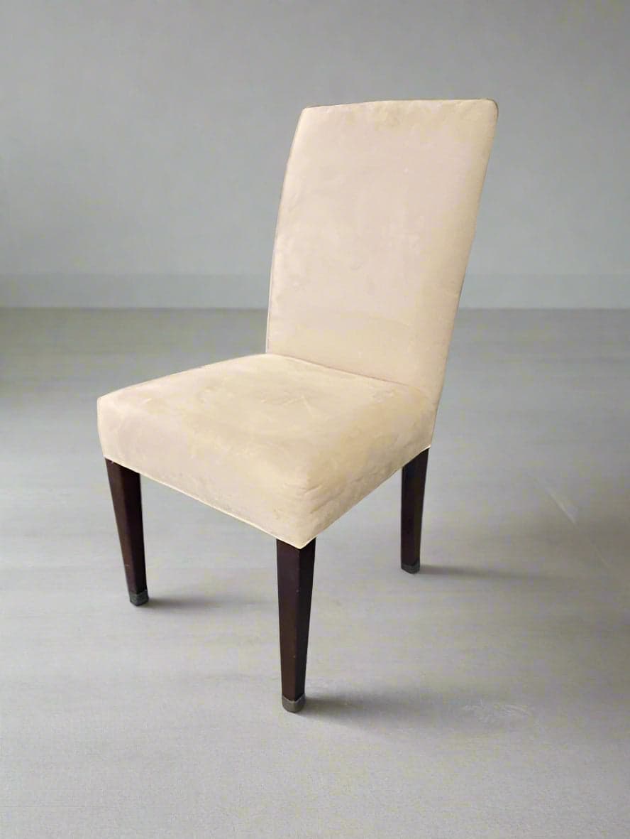 4 Kravet Furniture Parson Style Beige Upholstered Dining Chairs MB1-51 - Thumbnail 3