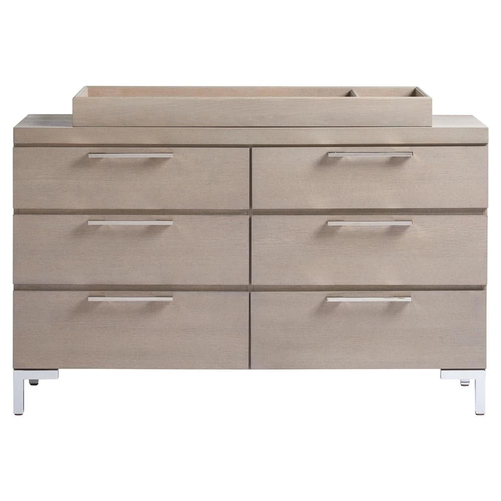Universal Furniture Smartstuff Modern Classic Grey 6 Drawer Wood Dresser MB1-58 - Image 1