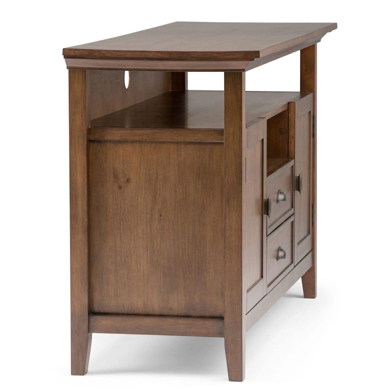 Redmond 54" TV Media Stand in Rustic Natural Aged Brown FFW258-623 - Thumbnail 6
