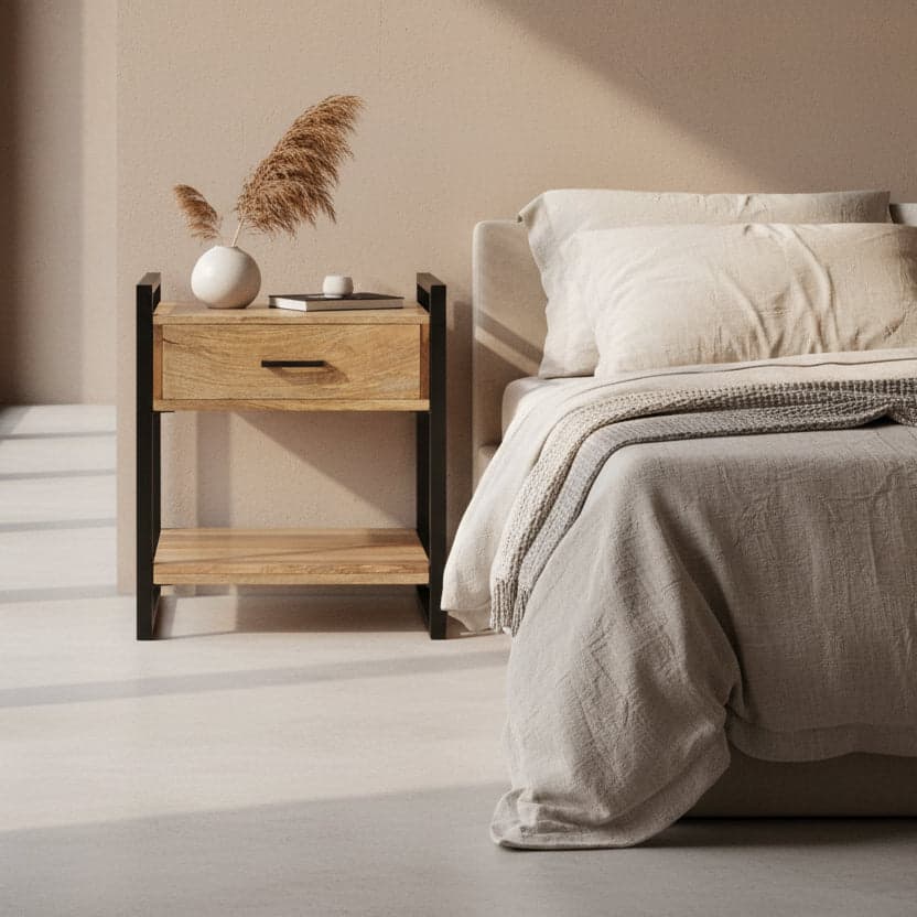 Riverside Lawson Cayley Natural Modern End Side Table FFW258-707 - Image 1