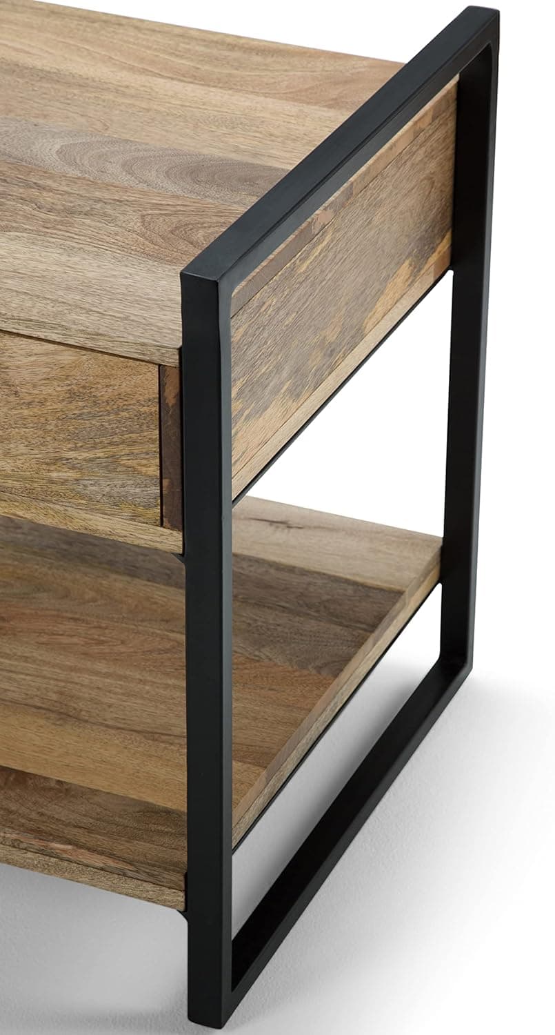 Riverside Lawson Cayley Natural Modern End Side Table FFW258-707 - Thumbnail 4