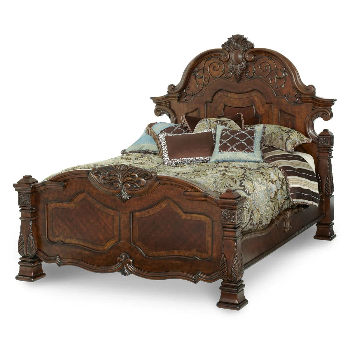 Michael Amini Windsor Court Mansion Panel Bed Footboard FFE-755 - Thumbnail 3