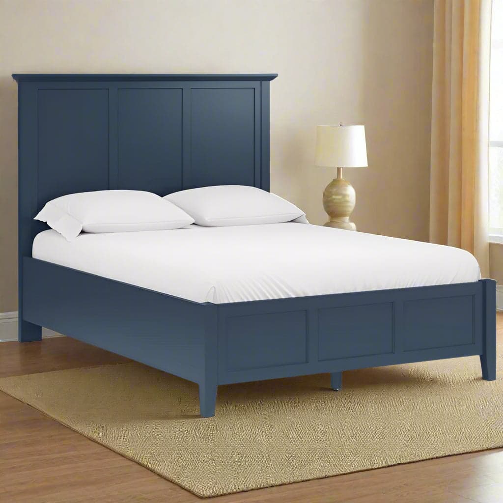 Modus Furniture Grace Queen Bed Slats Headboard Blueberry PNKXL5FS FFE-773 - Image 1
