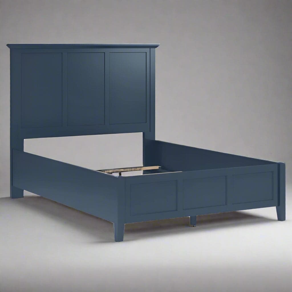 Modus Furniture Grace Queen Bed Slats Headboard Blueberry PNKXL5FS FFE-773 - Thumbnail 2