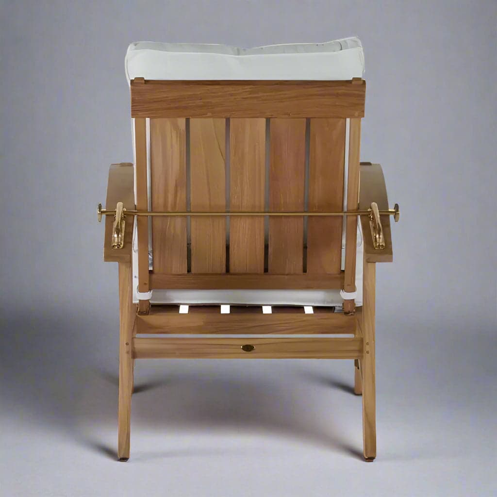 Summer Classics Croquet Natural Teak Outdoor Lounge Chair FFE-808 - Thumbnail 3