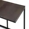 Ward Solid Mango Wood/Metal 28" Industrial Wide C Side Table in Warm Grey FFW-988 - Thumbnail 4