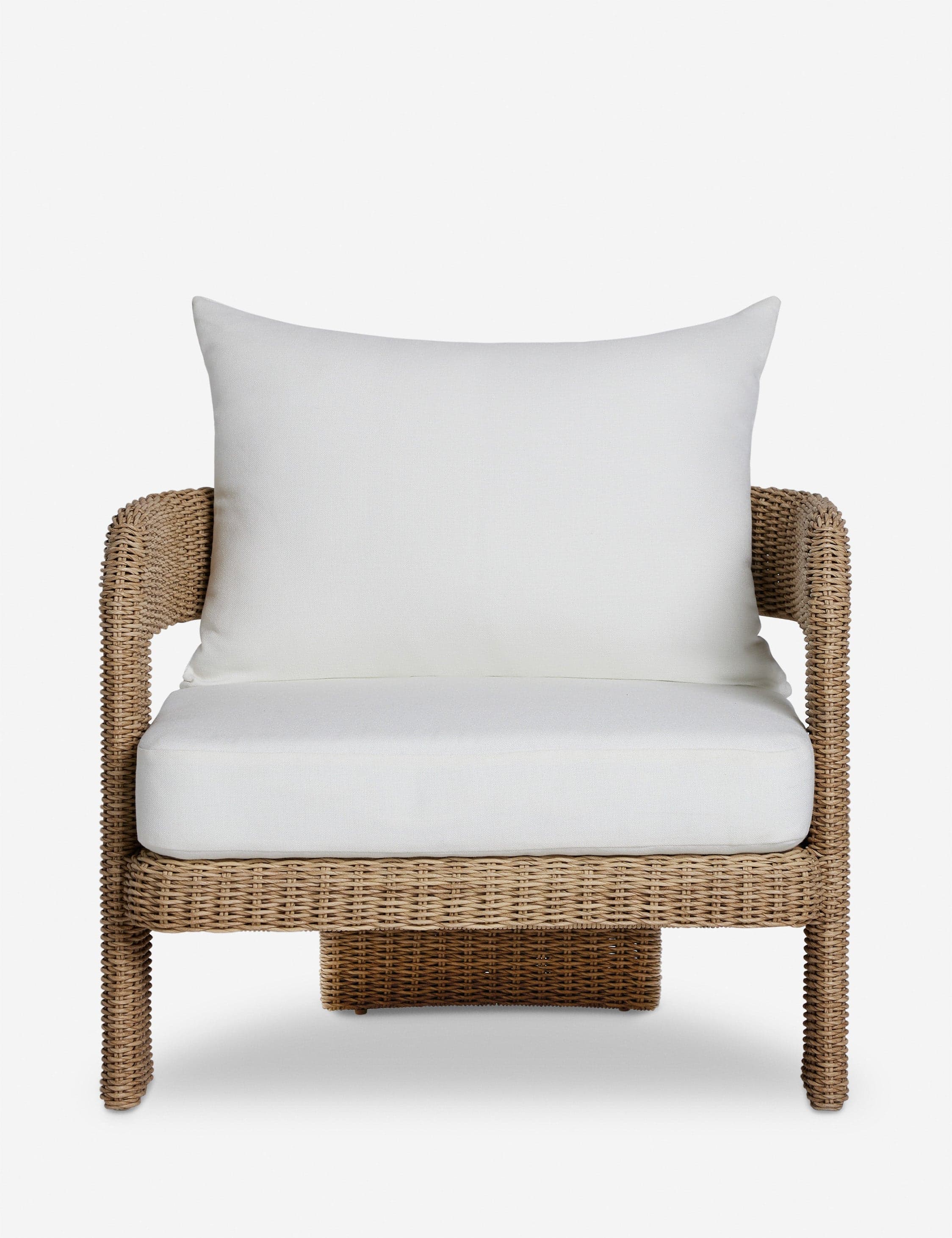 Lulu & Georgia Hadler Indoor / Outdoor Natural Wicker Accent Chair FFE-1052 - Thumbnail 2