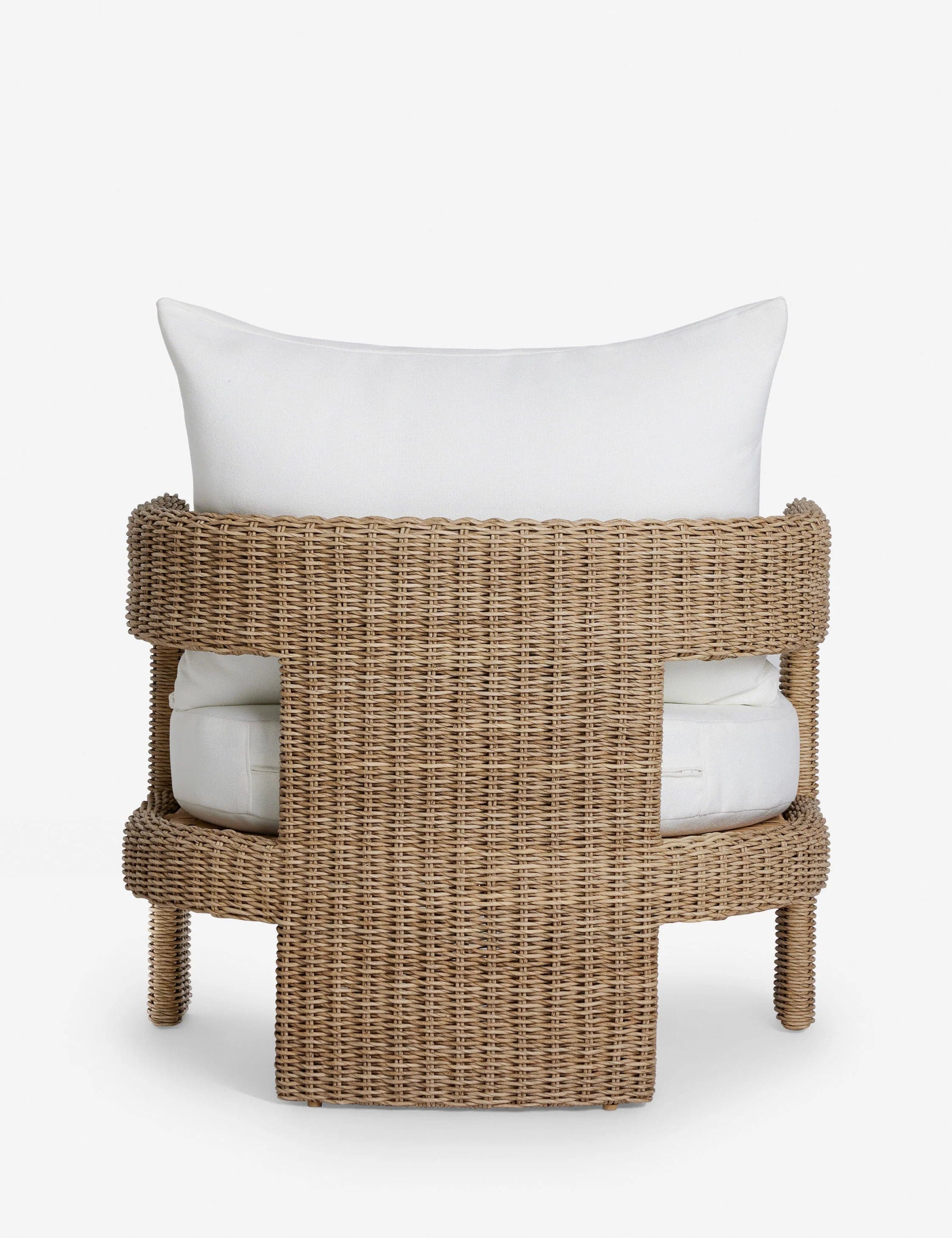 Lulu & Georgia Hadler Indoor / Outdoor Natural Wicker Accent Chair FFE-1052 - Thumbnail 5