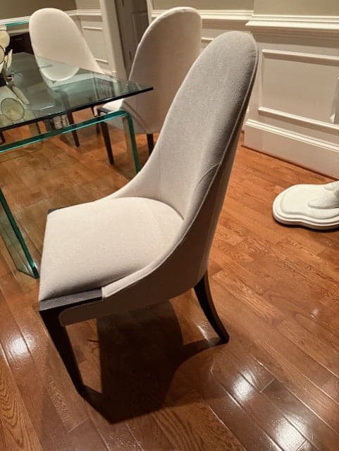 Set of 6 Caracole Classic Natural Beige Dining Side Chairs KP-1 - Thumbnail 7