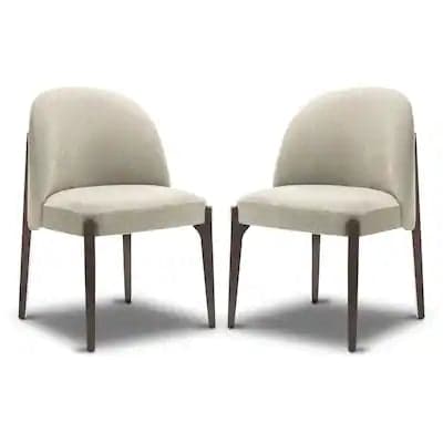 Pair (2) Poly & Bark Pietta Dining Chairs - Luna Grey FFE-1111 - Thumbnail 2