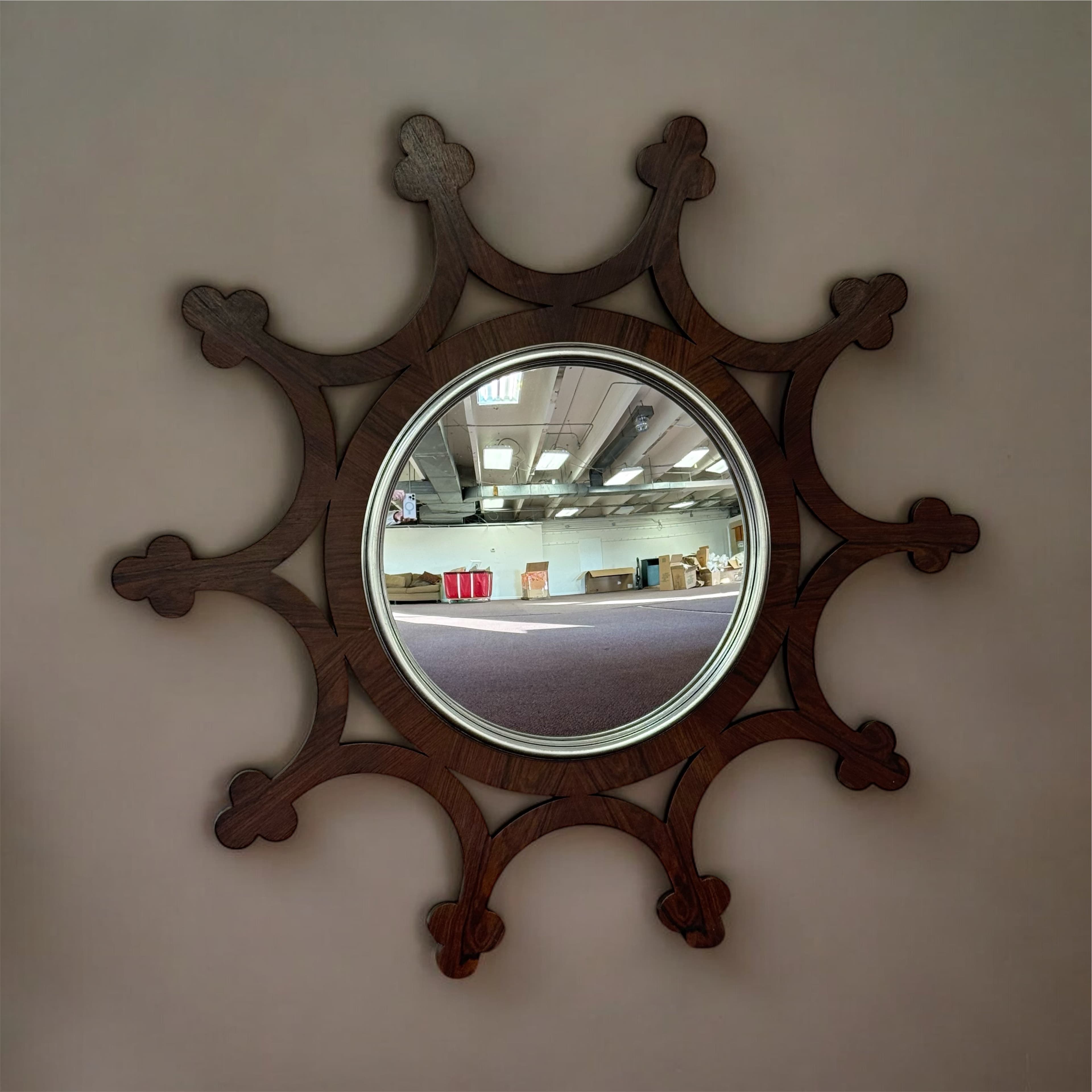 Keith Fritz Trefoil Mirror in Macassar Ebony Mirror HR10 - Image 1
