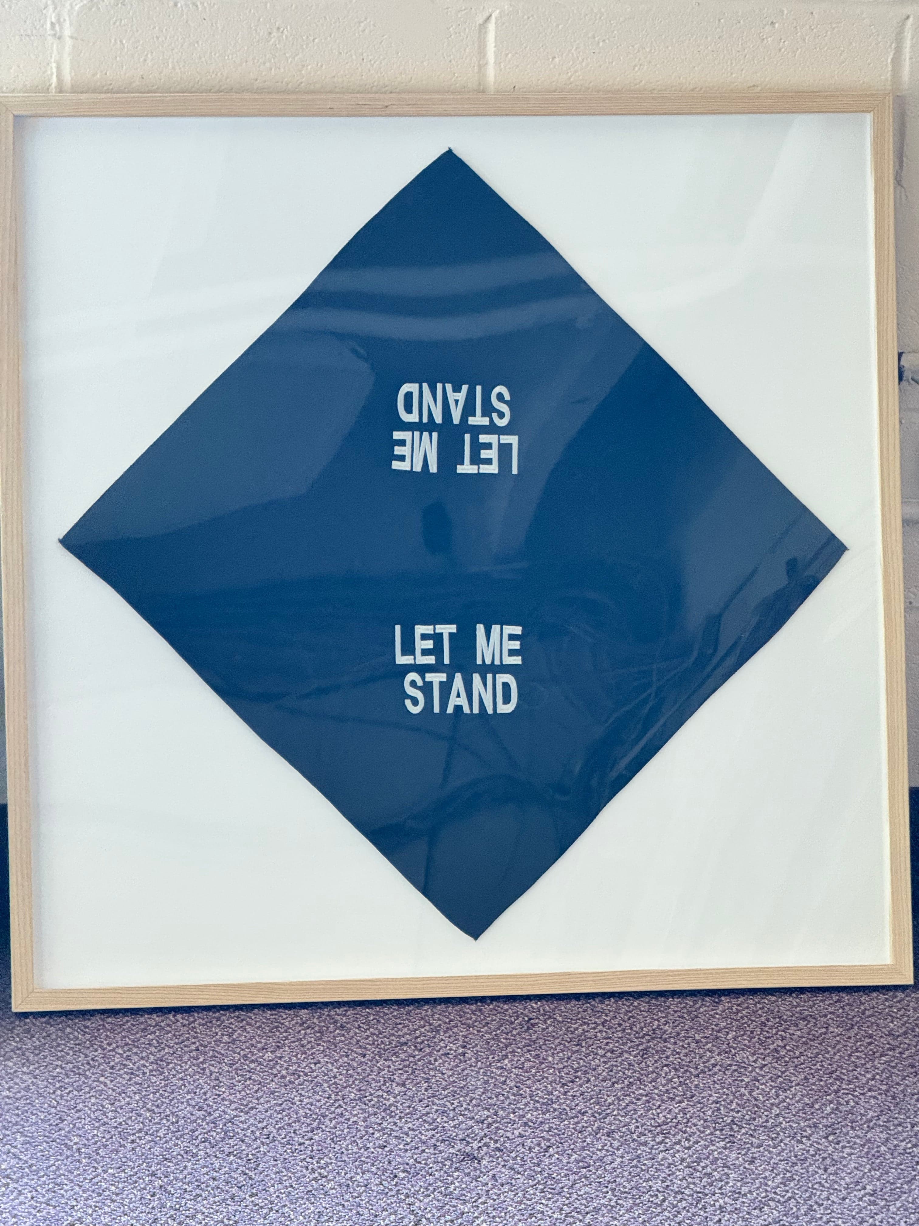 Jenny Holzer "LET ME STAND" Limited Edition Bandana Scarf Art HR11 - Image 1