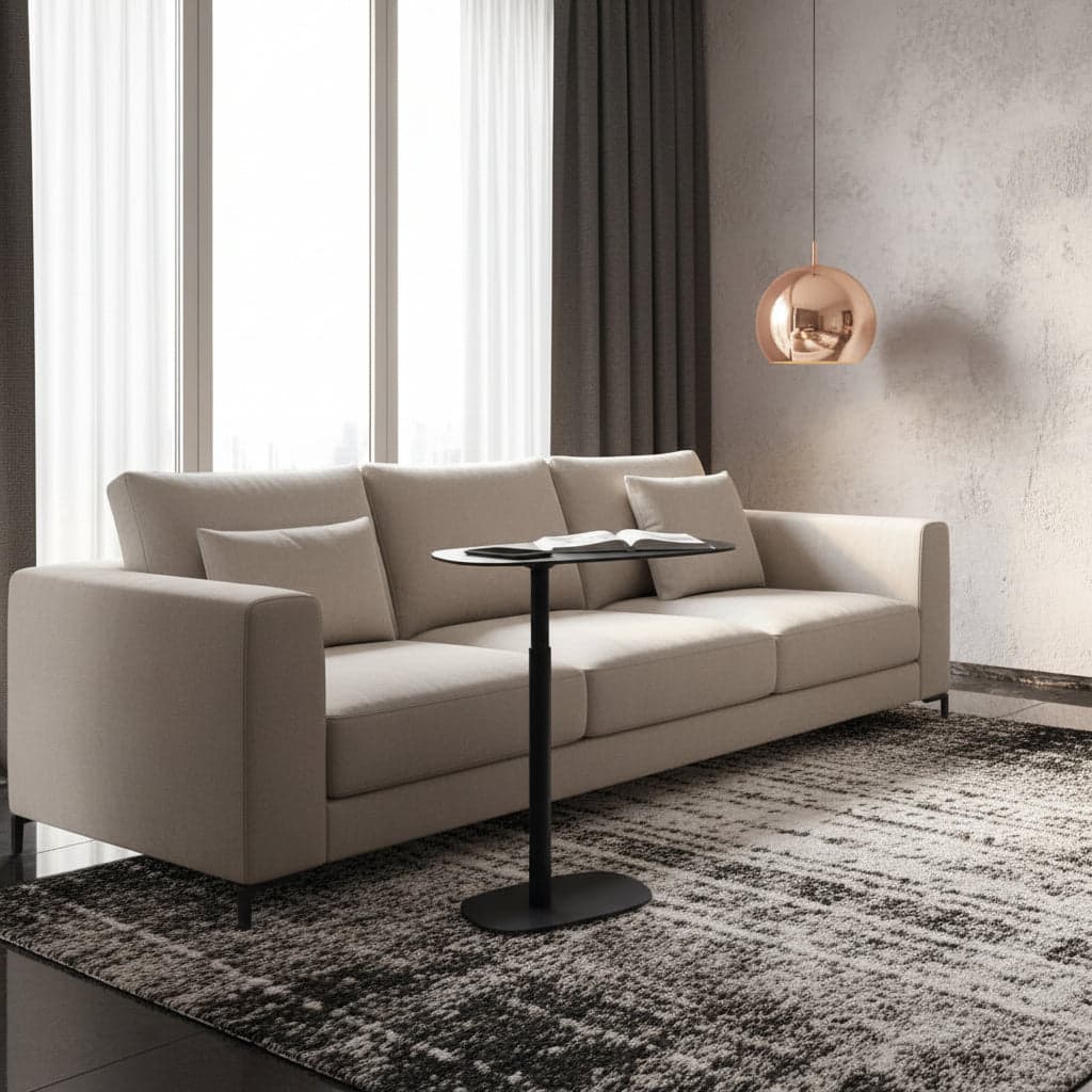 BDI Serif Lift Laptop Metal Cantilever Black Side Table/Desktop FFW-1125 - Image 1