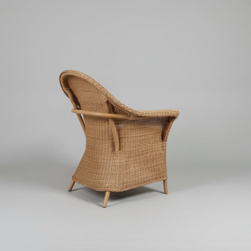 Handwoven Wicker Chair with Woven Beige Cushion MJS - 1 - Thumbnail 4