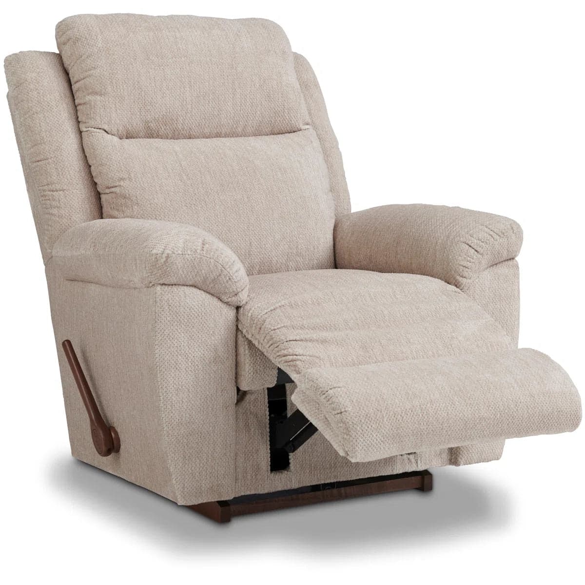 La-A-Boy Beige Sand Polyester Manual Rocking Recliner Chair FFE-1170 - Thumbnail 3