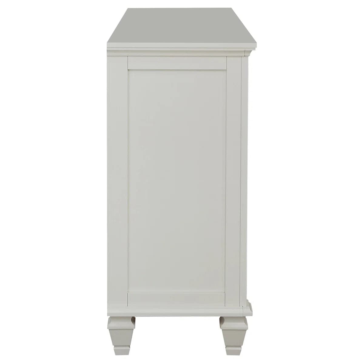 White Fraser 11 Drawer Glass Front Combo Dresser FFE-1202 - Thumbnail 3