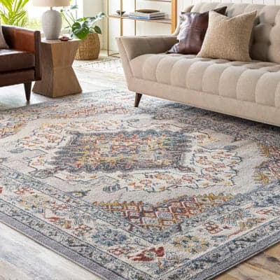 Flatiron Oriental Gray Area Rug FFE-1203 - Thumbnail 2