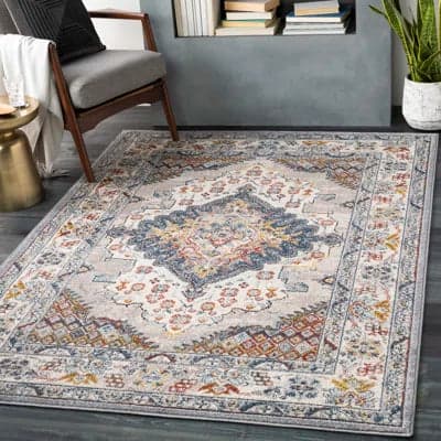 Flatiron Oriental Gray Area Rug FFE-1203 - Thumbnail 3