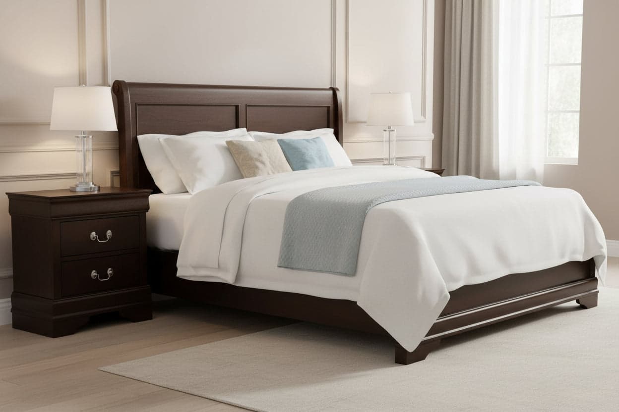 Louis Philippe 2-Drawer Nightstand FFE-1226 - Thumbnail 3