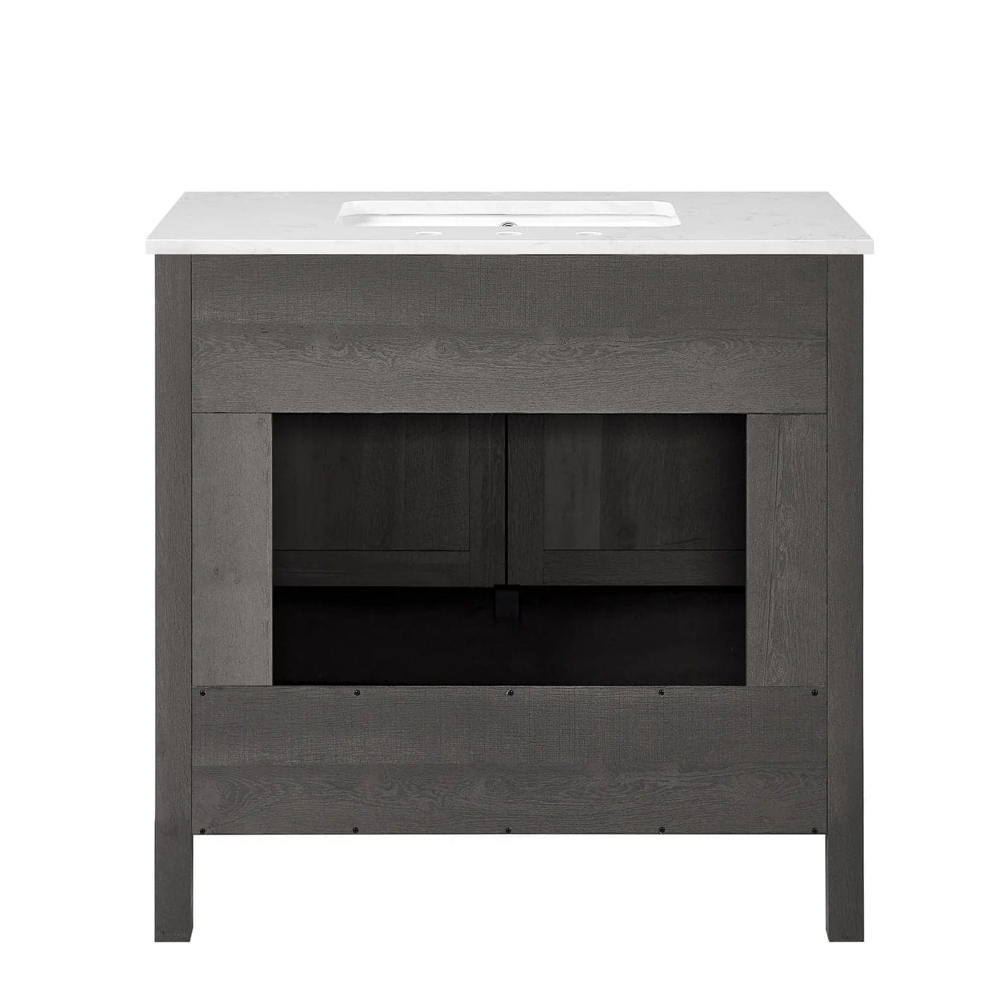 Bridgeport Home Daisy 36" Single-Sink Grey Bathroom Vanity Set FFE-1242 - Thumbnail 5