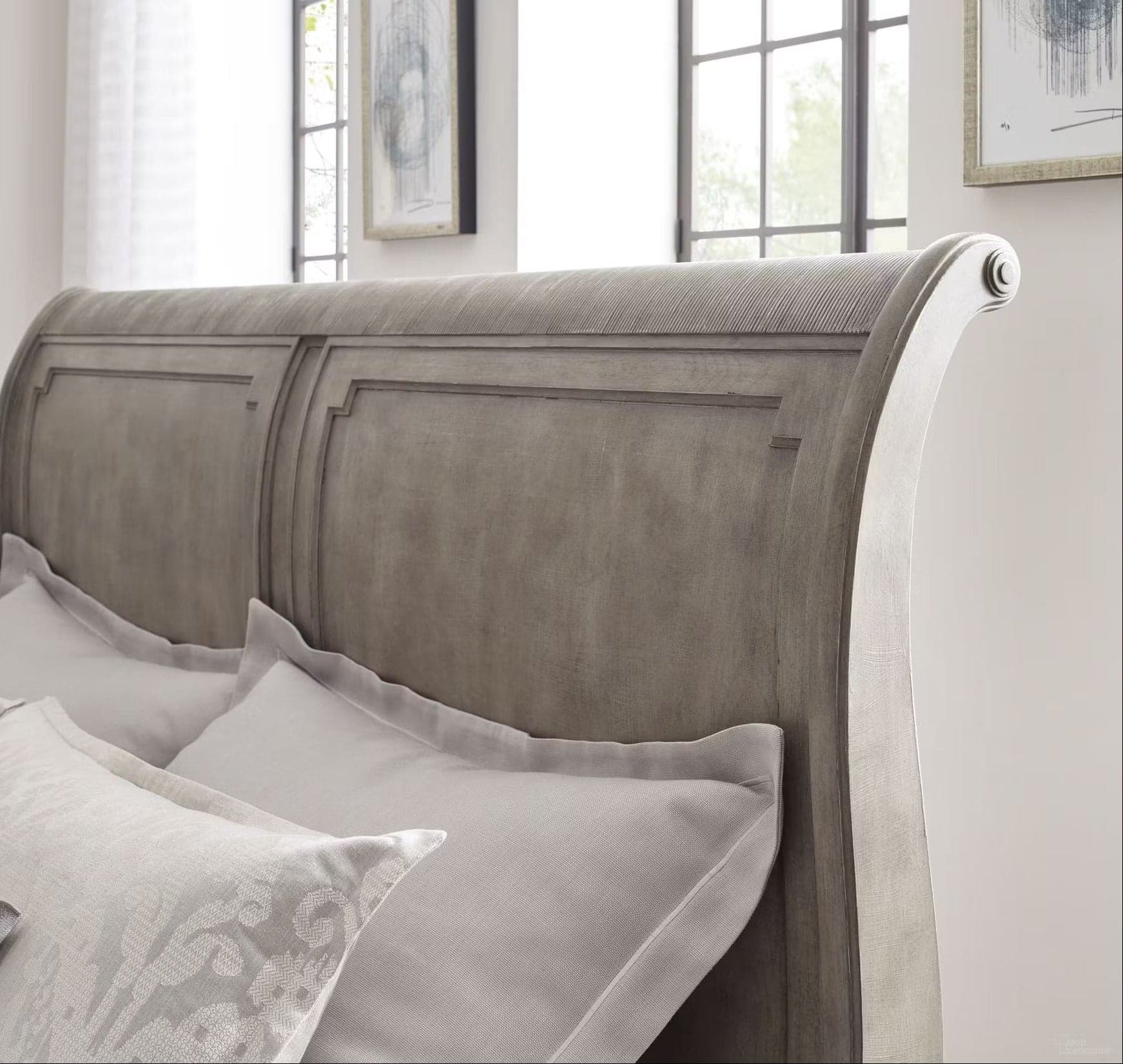 American Drew Savona King Sleigh Bed FFE-1262 - Thumbnail 3