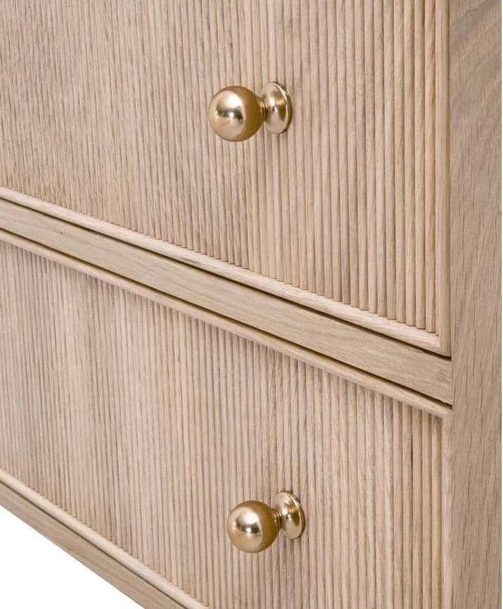 Essentials for Living Bronze Bay Natural Oak Highland Open Shelf 2-Drawer Nightstand FFE-1268 - Thumbnail 5