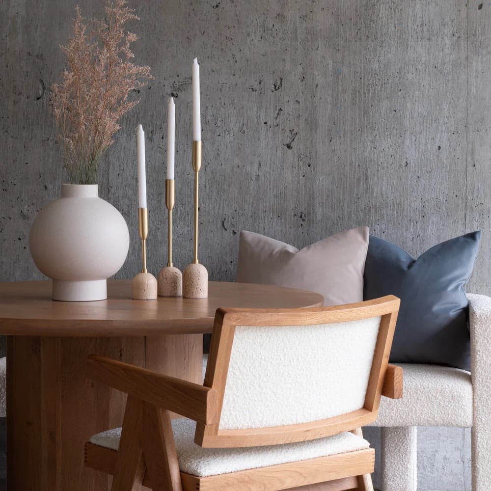 Renwil CAN184 Vesta Satin Brass Tapered Candle Holder Set of 3 FFE-1275