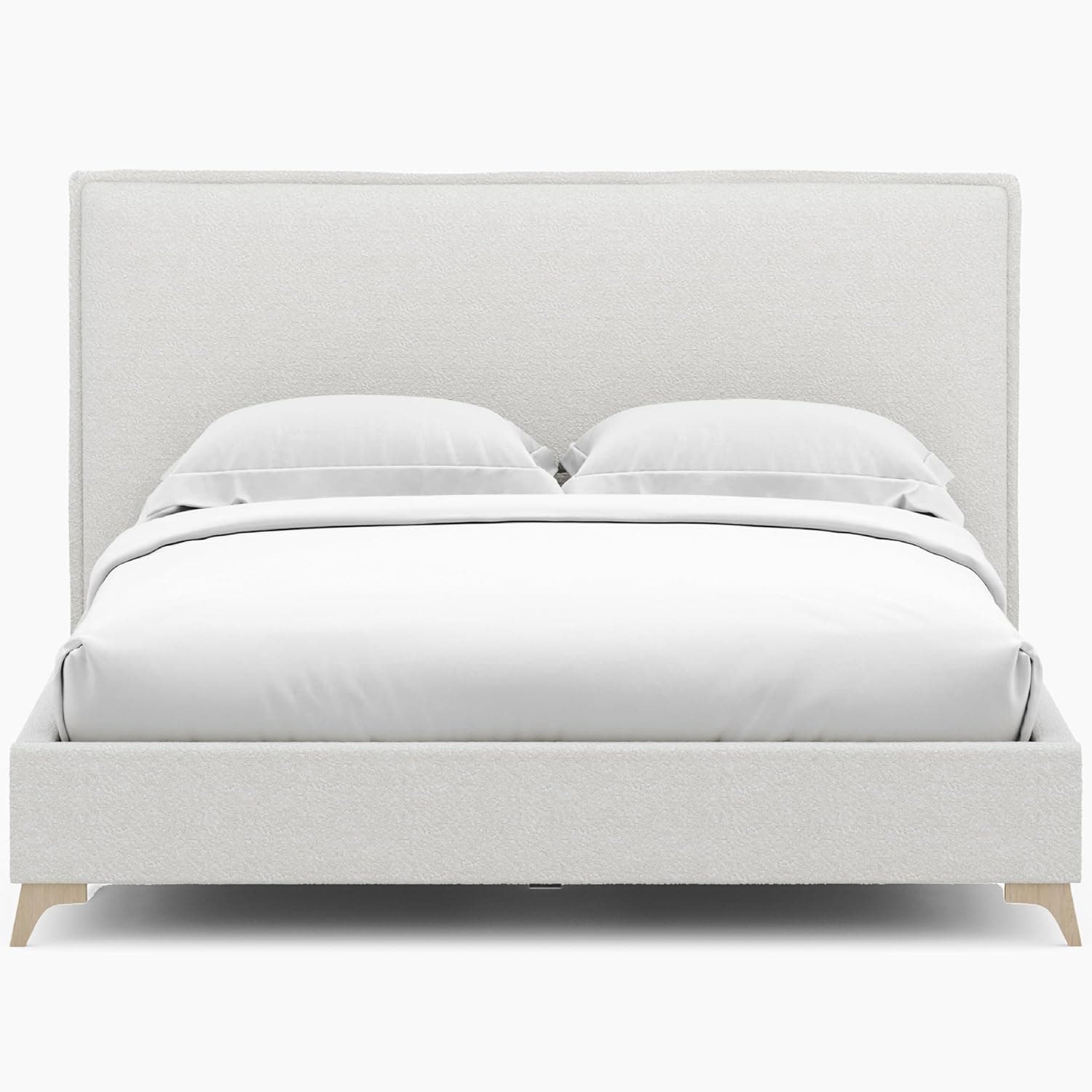 Lottie King Flange Edge Cream Boucle Bed FFE-1285