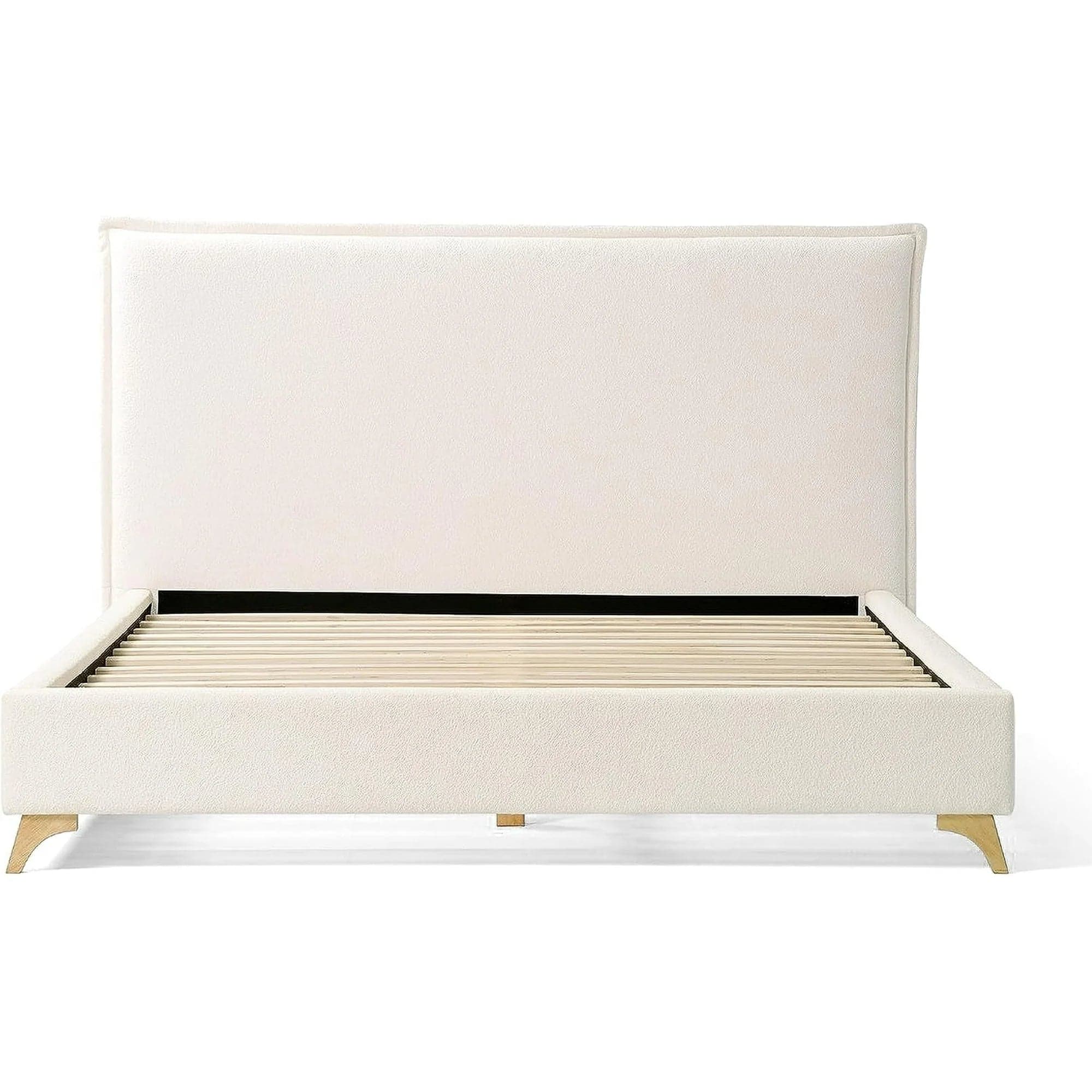 Lottie King Flange Edge Cream Boucle Bed FFE-1285 - Thumbnail 2