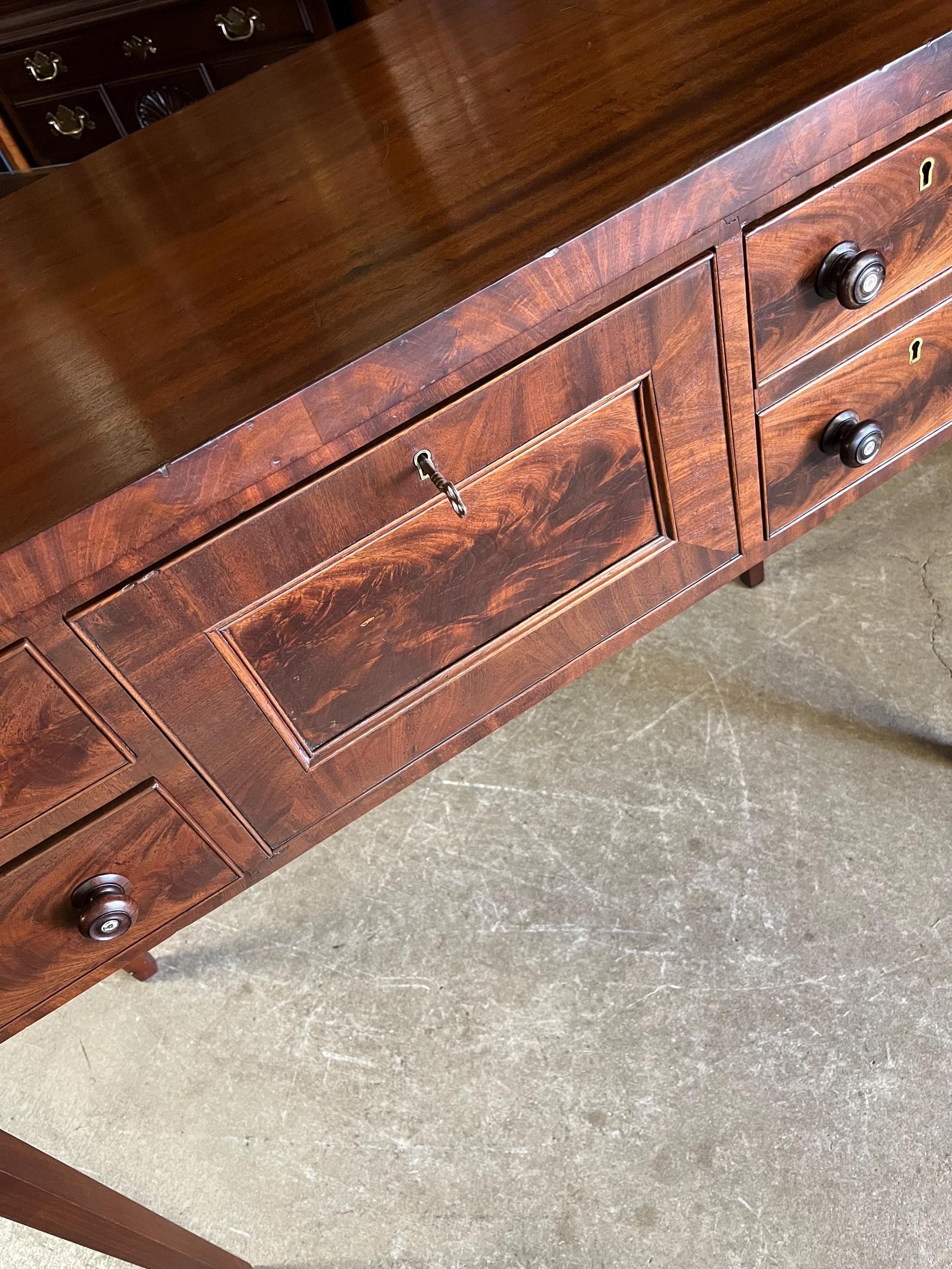 Antique Flame Mahogany Brandy Board - Thumbnail 7