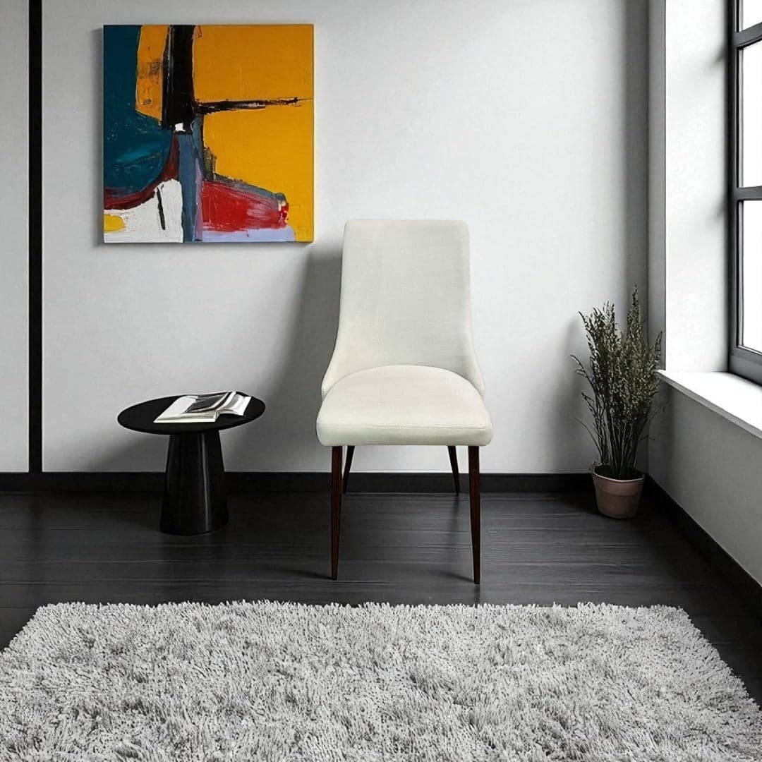 West Elm White Dining Chair - Image 1