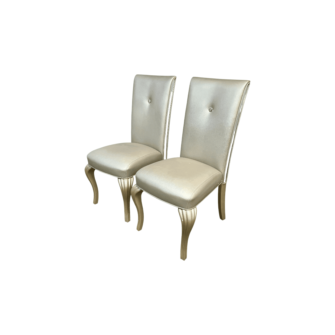 Michael Amini Tufted Upholstered Side Chair (Set of 2) - Thumbnail 5