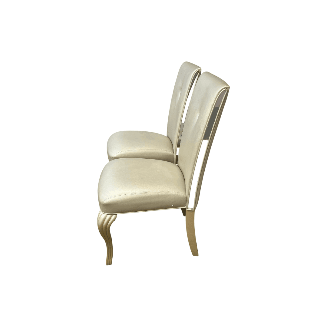 Michael Amini Tufted Upholstered Side Chair (Set of 2) - Thumbnail 6