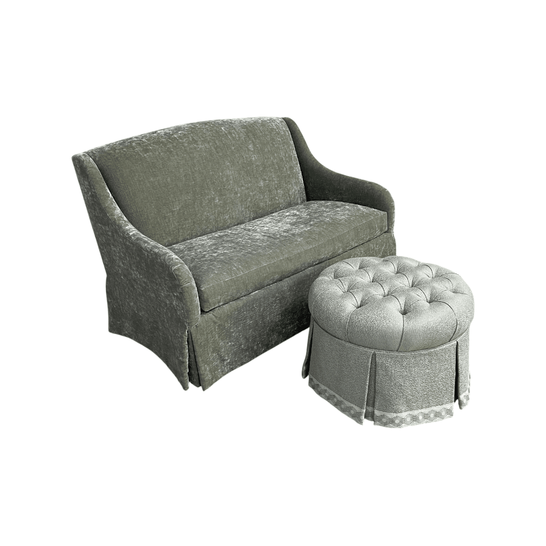 Charles Stewart Bromley Loveseat and Ottoman - Thumbnail 5