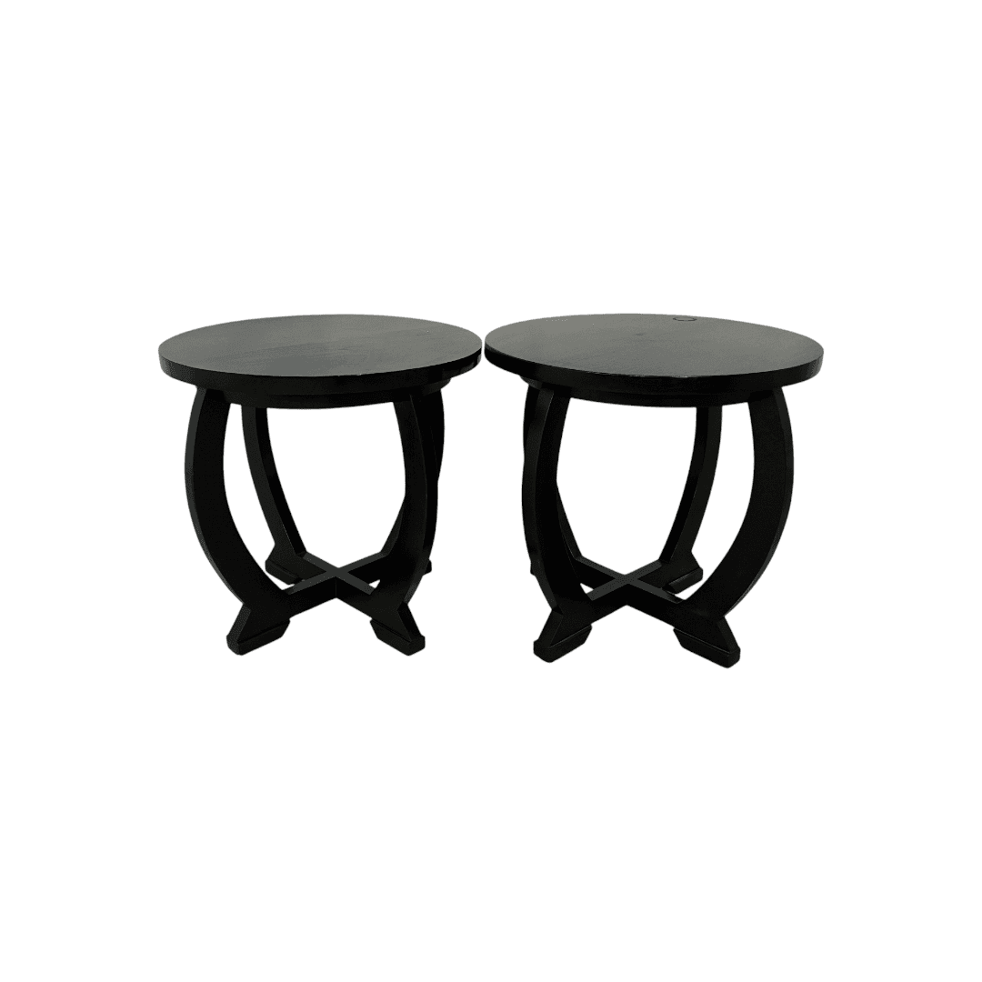 Walker Zabriskie Bow Leg Side Table Set of 2 - Thumbnail 2