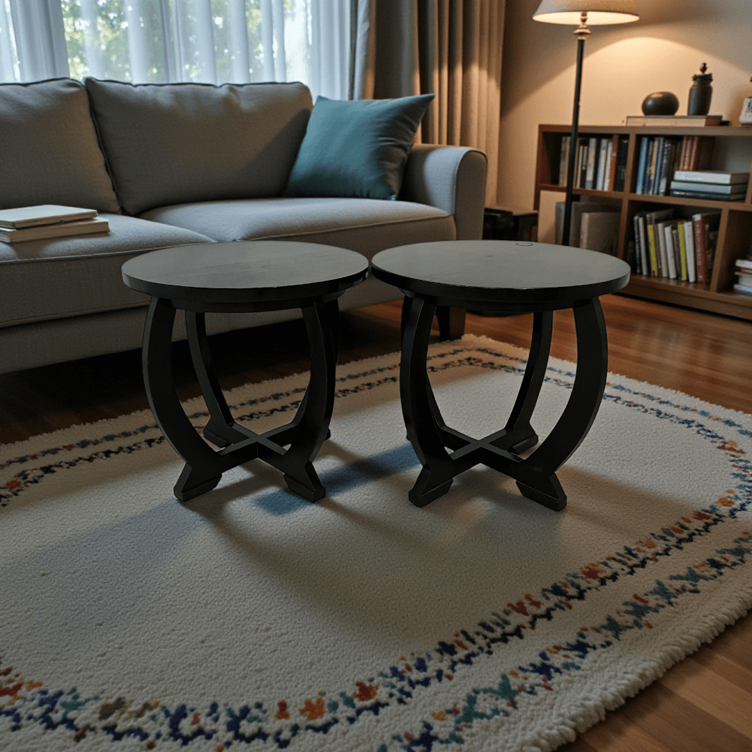 Walker Zabriskie Bow Leg Side Table Set of 2