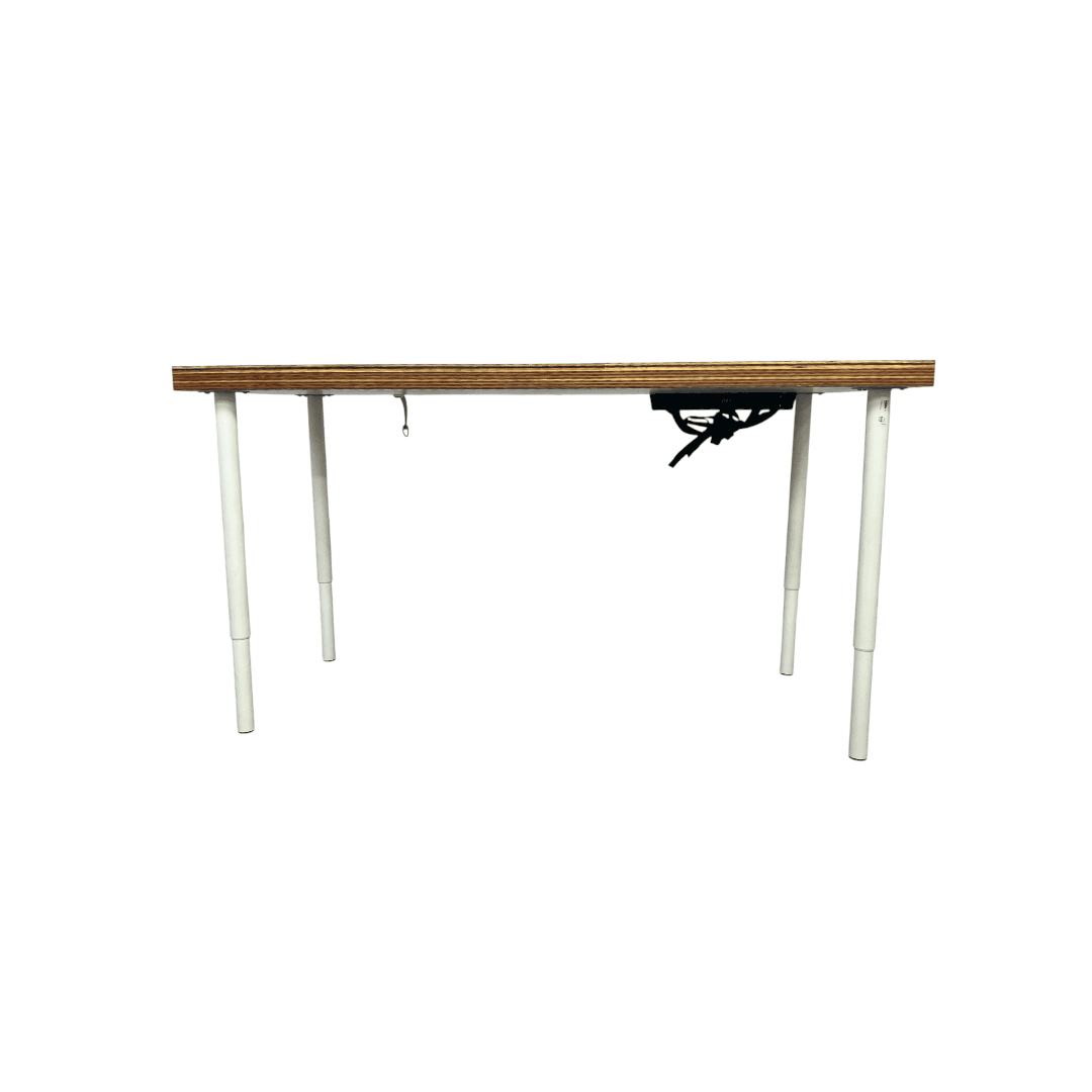 A.N Custom Furniture White Wooden Top Desk - Thumbnail 3
